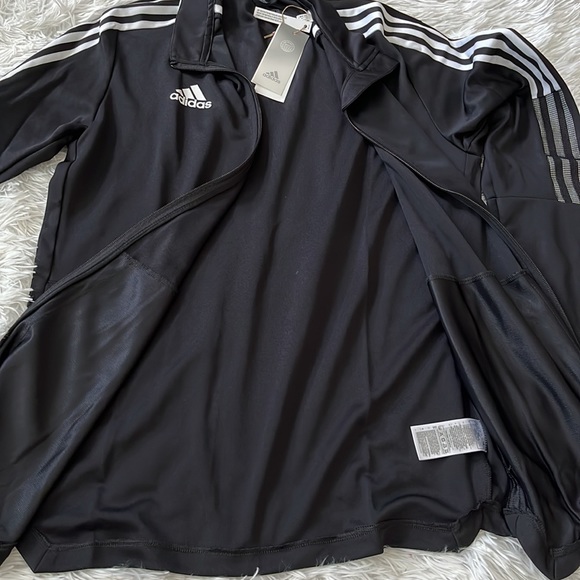 ADIDAS MEN’S TIRO 21 TRACK JACKET in black/white size Large - Picture 10 of 14